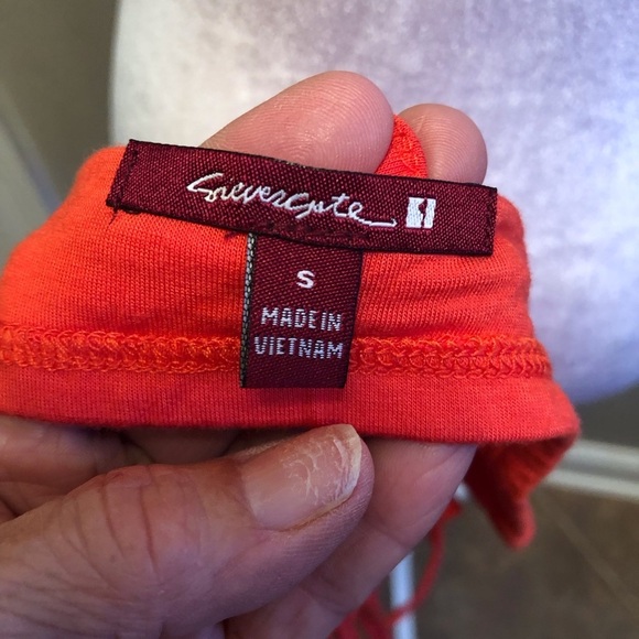 Lattice Work Cropped Tank Silvergate Size Small - Picture 3 of 9